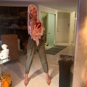 L’Agence silk cargo pant +